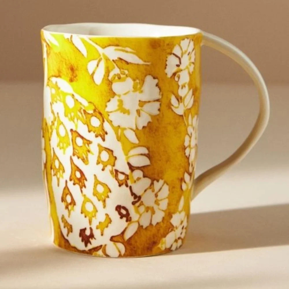 NWT Anthropologie Irene Peacock Mug - Picture 1 of 2
